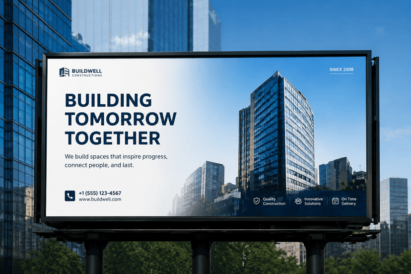 Modern Co-Working Billboard