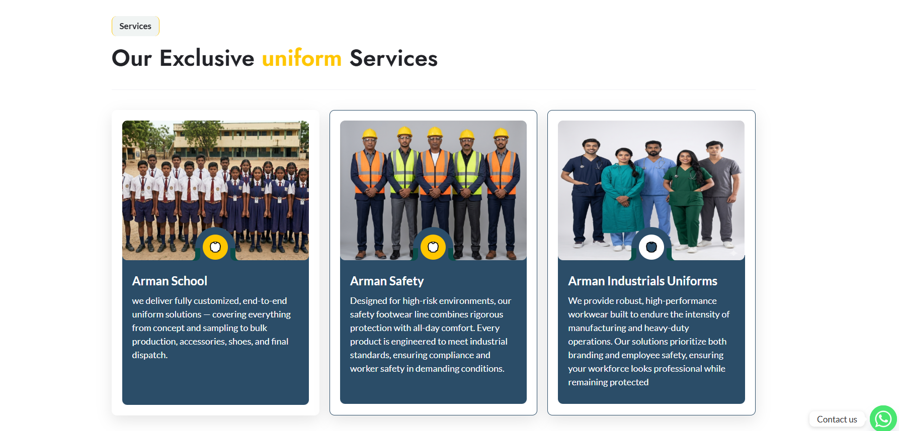 Arman Group Website screenshot 4