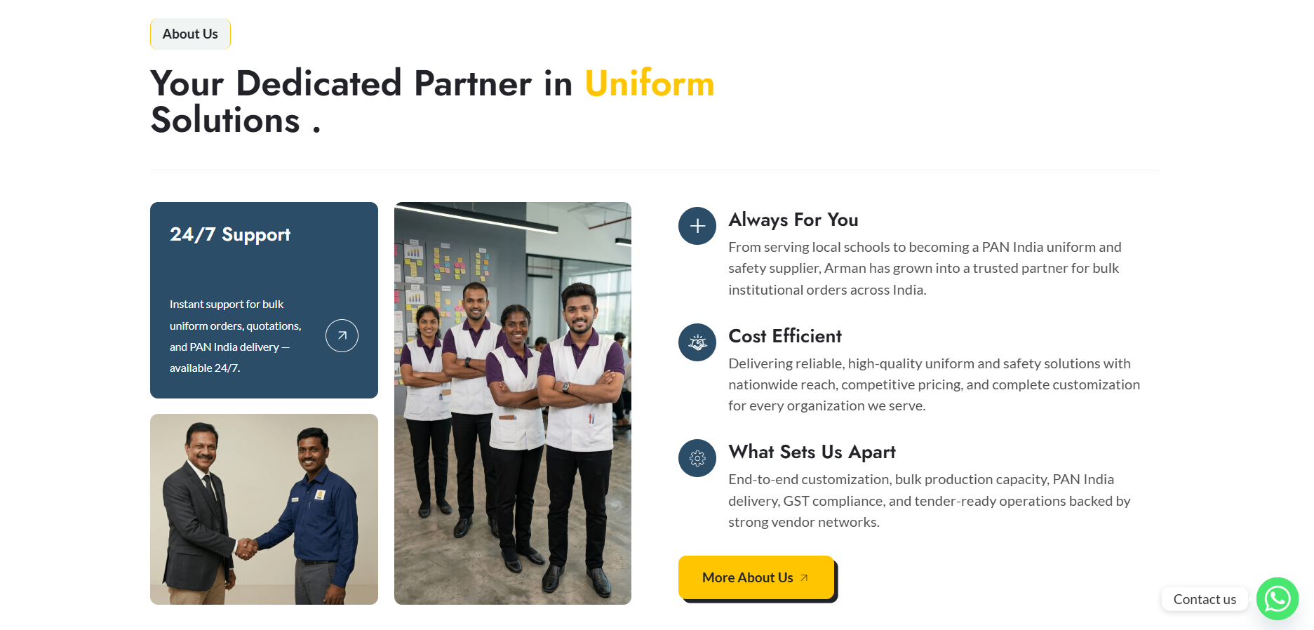 Arman Group Website screenshot 5